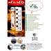 Nano MBS-405 5 Port 3 Pin Power Strip White